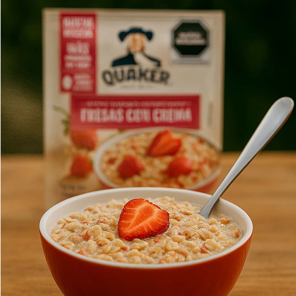 Avena integral sabor a fresa con crema Quaker (35 g / 1.23 oz) - Miniatura 4