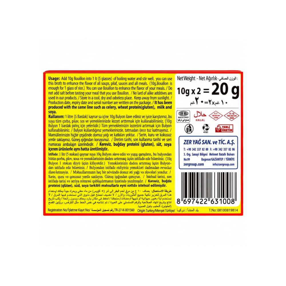 Caldo de res Zer (2 x 10 g) - Miniatura 2