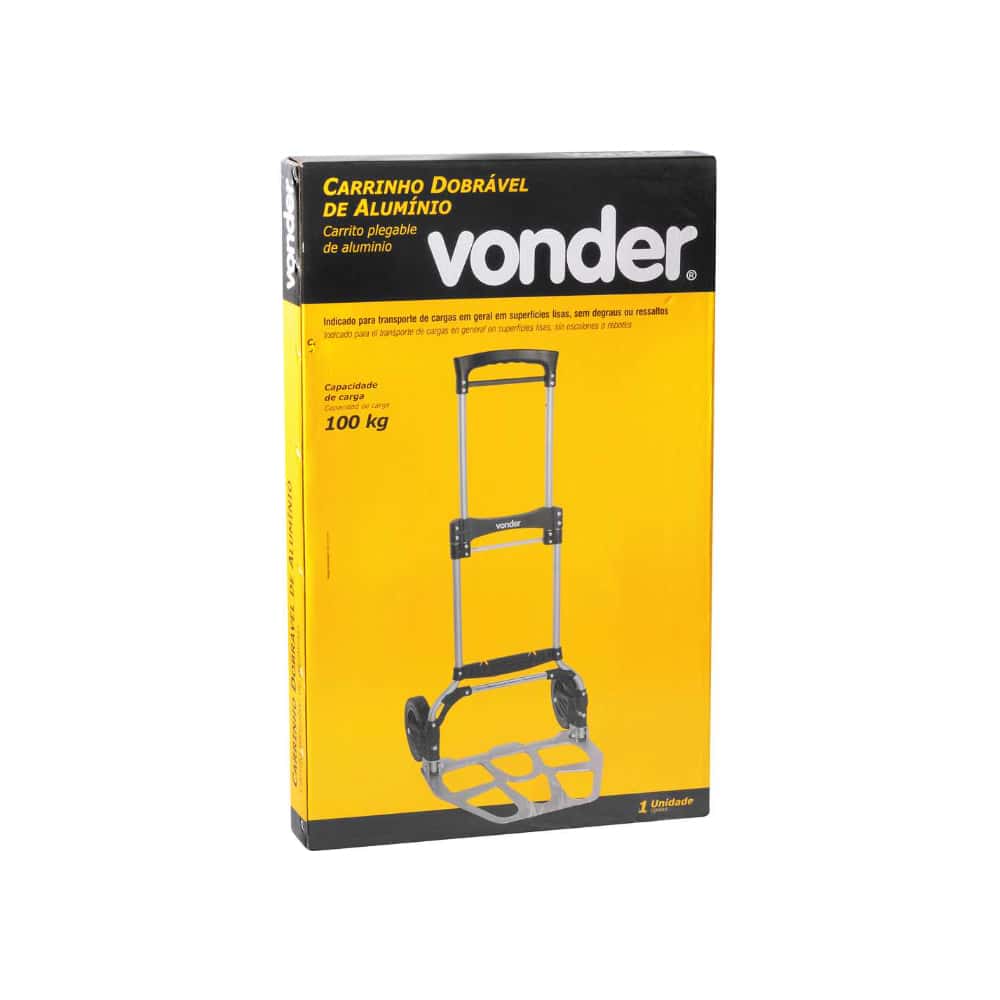 Carretilla - carrito plegable para carga 100 kg Vonder - Miniatura 4