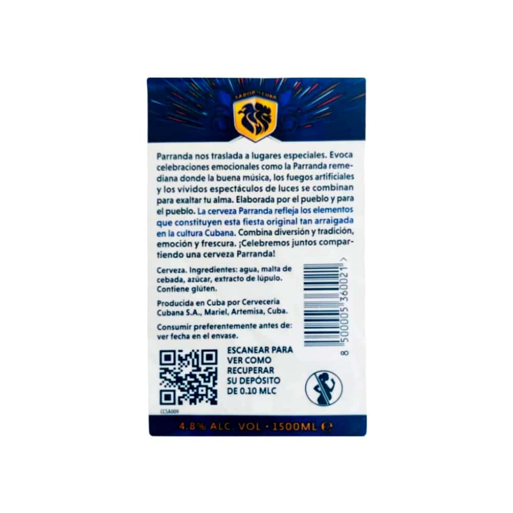 Cerveza Parranda (1500 ml) - Miniatura 6