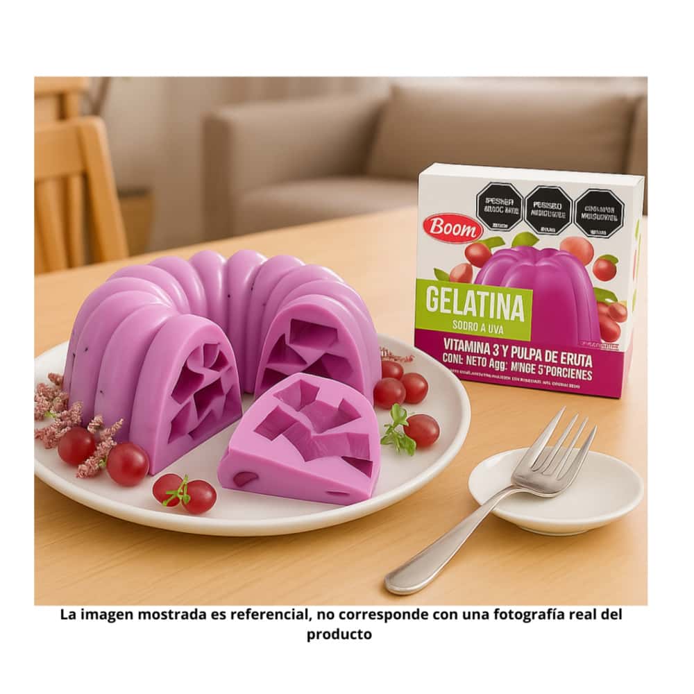 Gelatina sabor uva Boom (40 g / 1.41 oz) - Miniatura 3