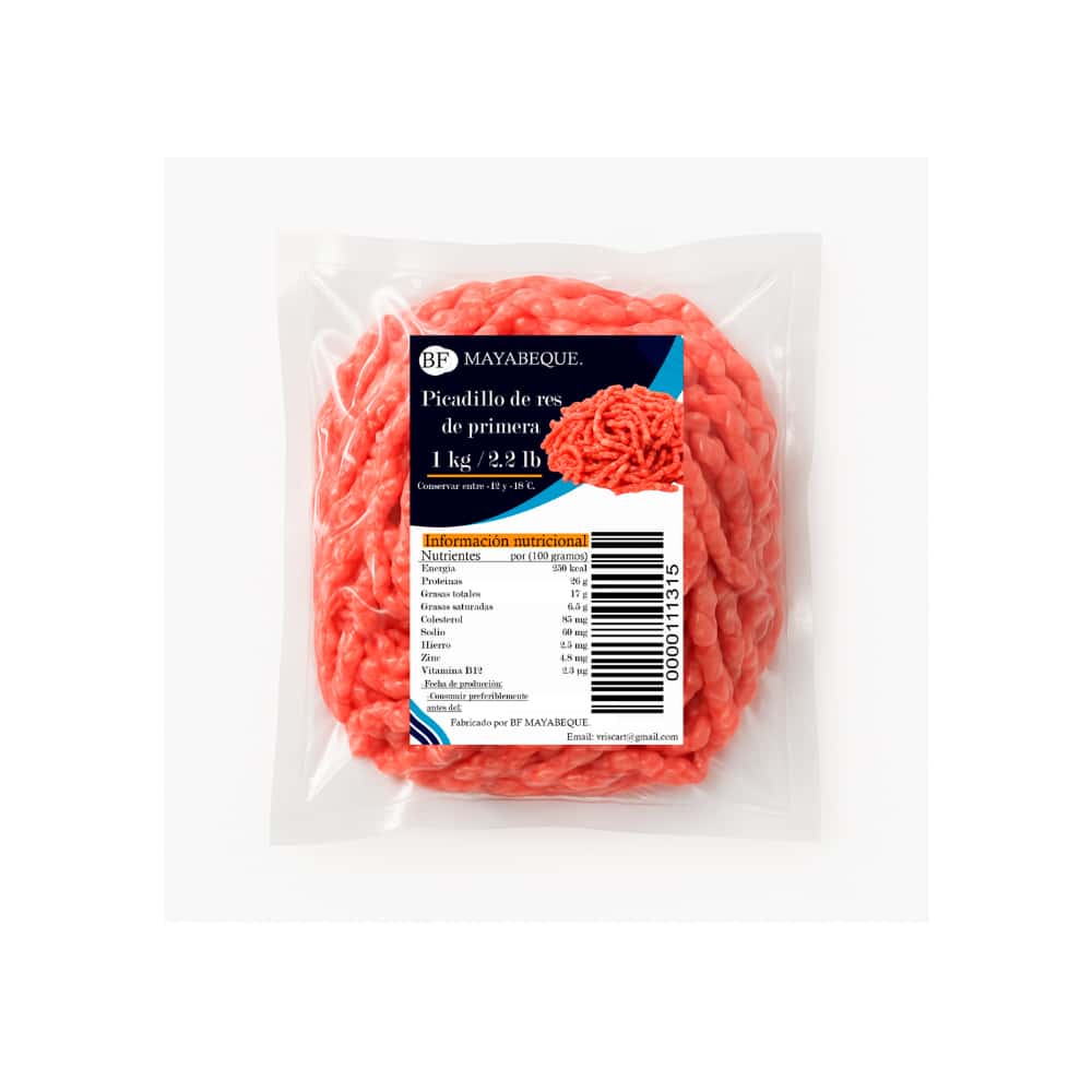Picadillo de res de primera BF Mayabeque (1 kg / 2.2 lb) - Miniatura 4