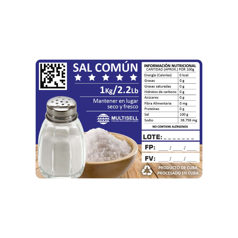 Sal común Multisell (1 kg / 2.2 lb) - Miniatura 5