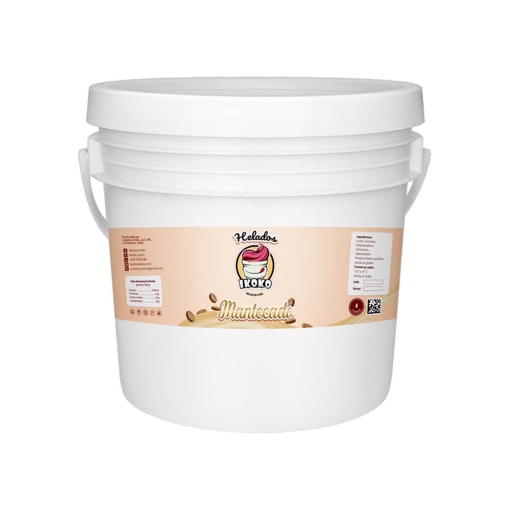 Helado sabor mantecado Ikoko (4 L) - Miniatura 1