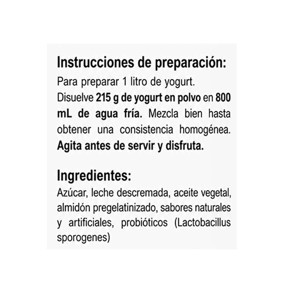 Yogurt bebible en polvo sabor fresa KDM Gold (215 g / 7.58 oz) - Miniatura 3