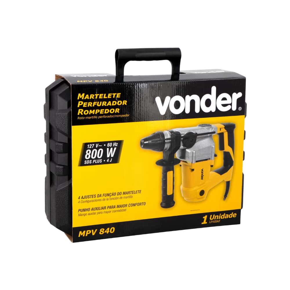 Rotomartillo perforador/rompedor de 127 V Vonder MPV840 - Miniatura 4