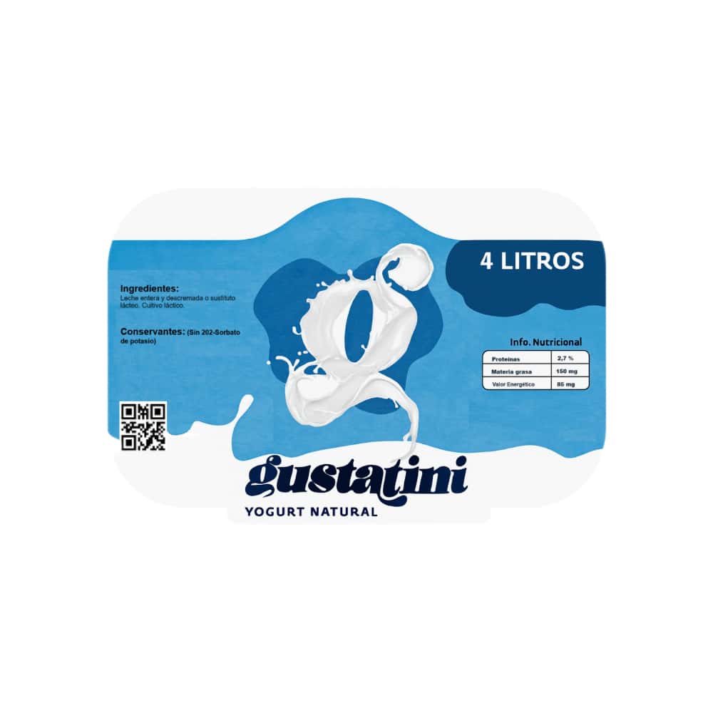 Yogurt natural Gustatini (4 L) - Miniatura 3