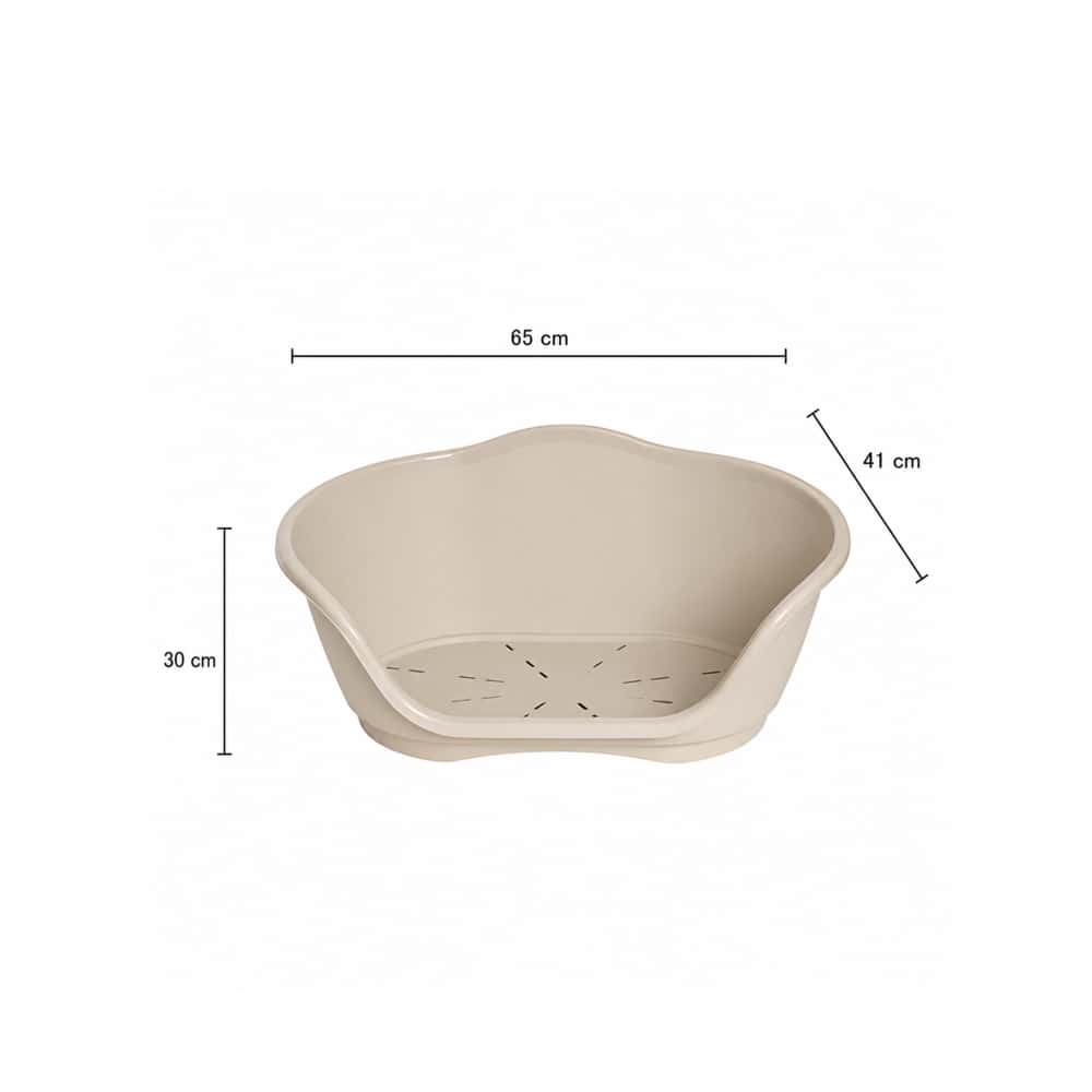 Cuna de plástico color beige para mascotas de 65 cm x 41 cm Casa y Menaje - Miniatura 2