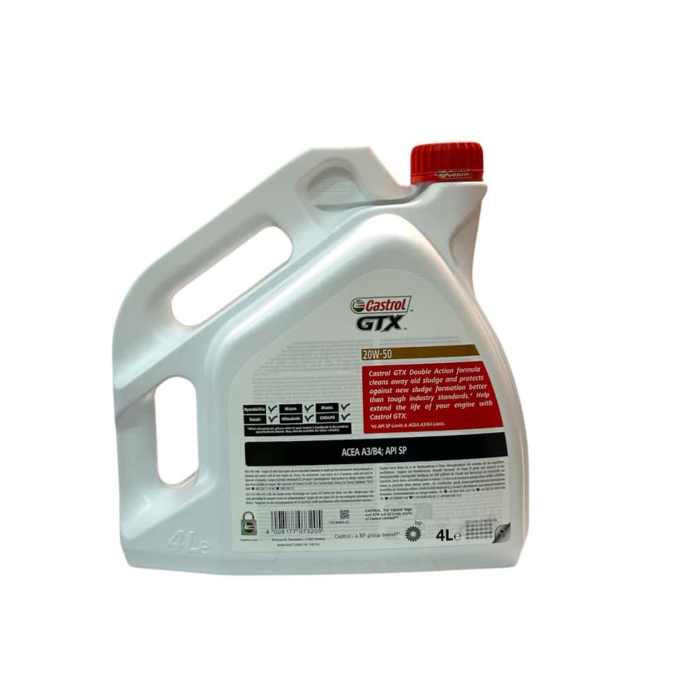Aceite de motor Castrol GTX 20W-50 (4 L) - Miniatura 5