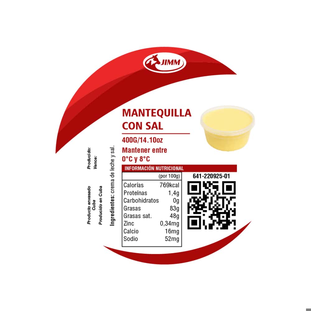 Mantequilla con sal Jimm (400 g / 10 oz) - Miniatura 3