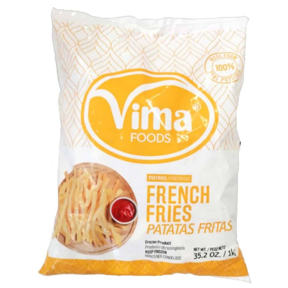 Patatas -papas- prefritas congeladas Vima Foods (1 kg / 2.2 lb) - Miniatura 4