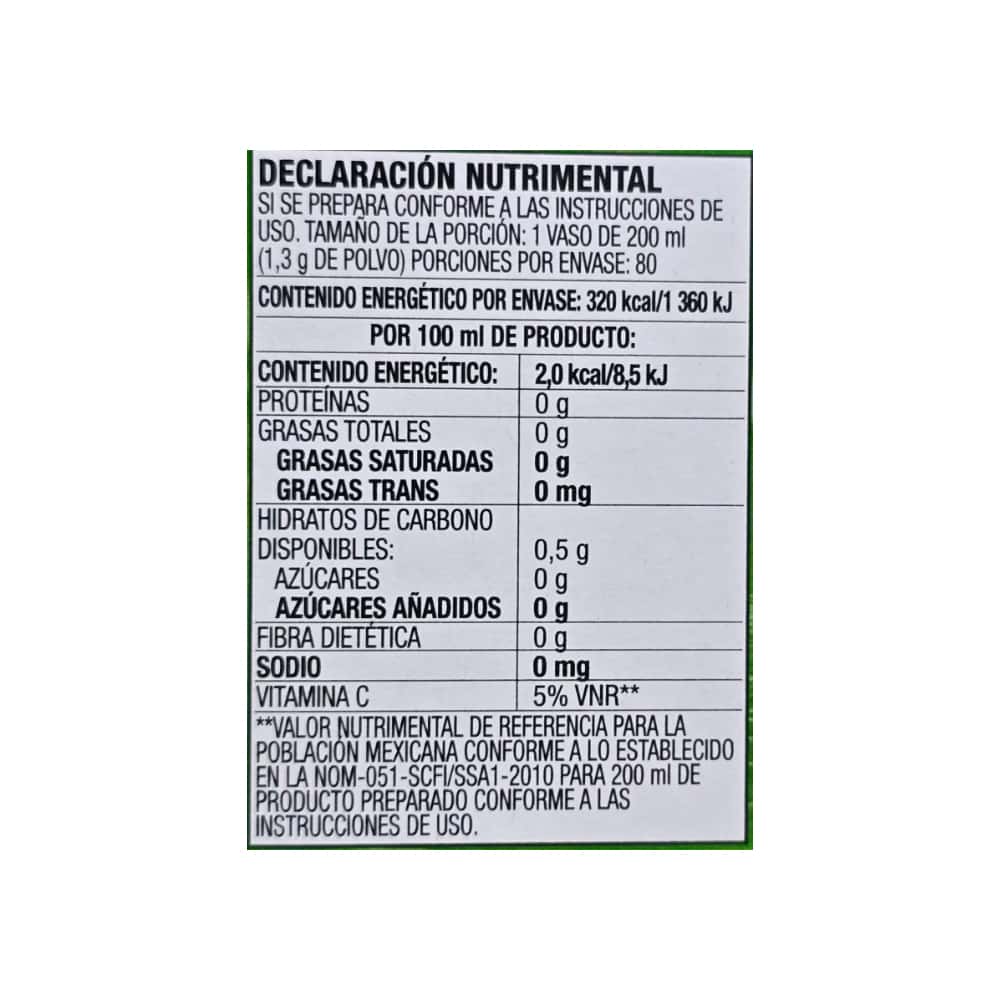 Refresco instantáneo sabor melón Zuko (104 g / 3.67 oz) - Miniatura 5