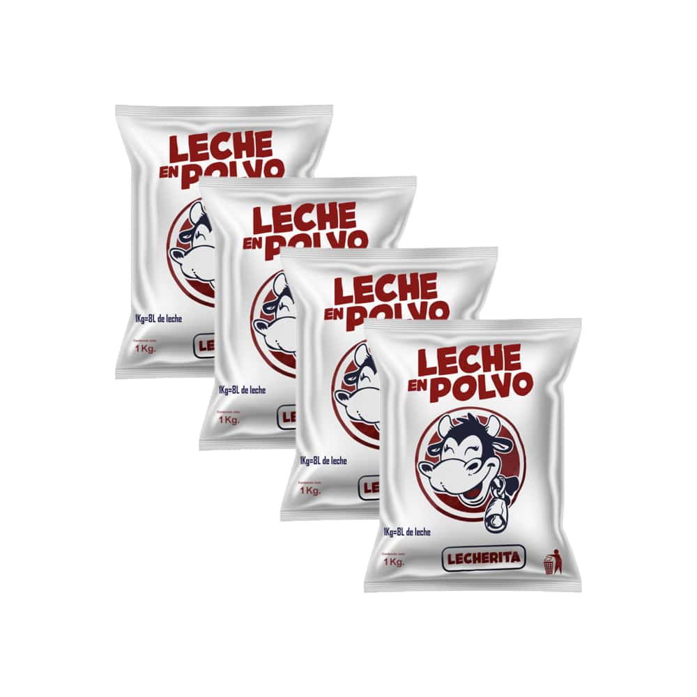 Leche en polvo Lecherita (4 x 1 kg / 2.2 lb) - Miniatura 1