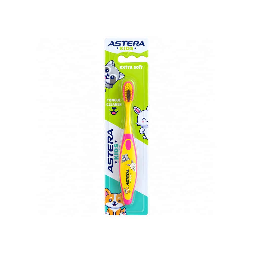 Cepillo dental infantil amarillo Astera Kids - Miniatura 1
