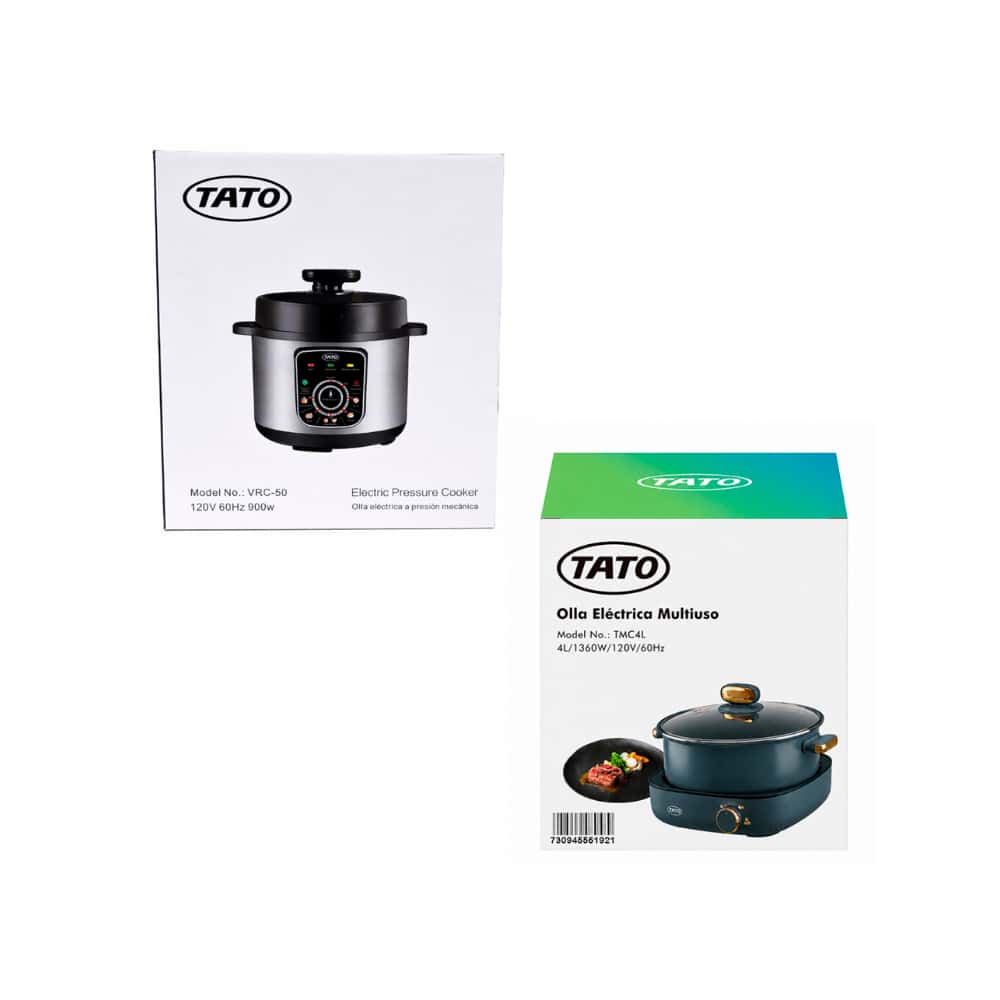 Olla reina a presión eléctrica de 5 L Tato VRC-50 + Olla eléctrica multiuso 4 L TATO TMC4L - Miniatura 4