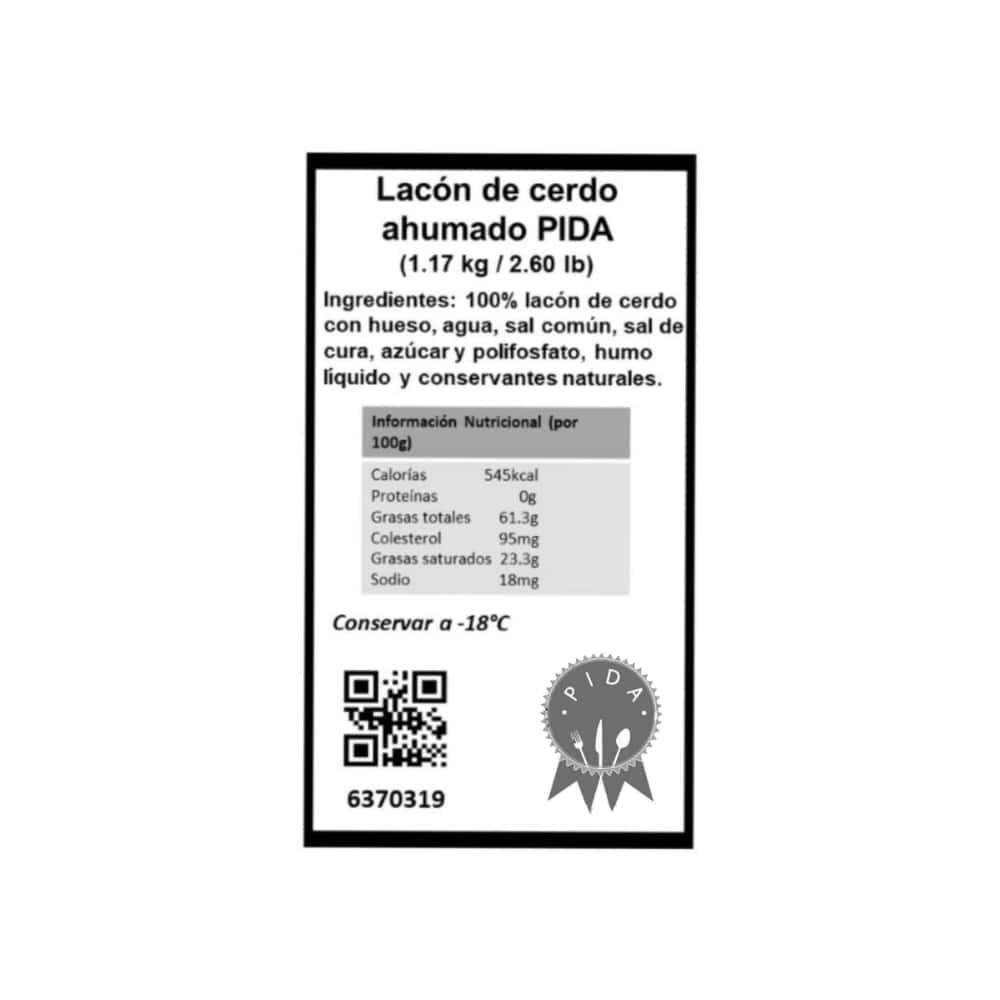 Lacón de cerdo ahumado Pida (1.17 kg / 2.60 lb) - Miniatura 3