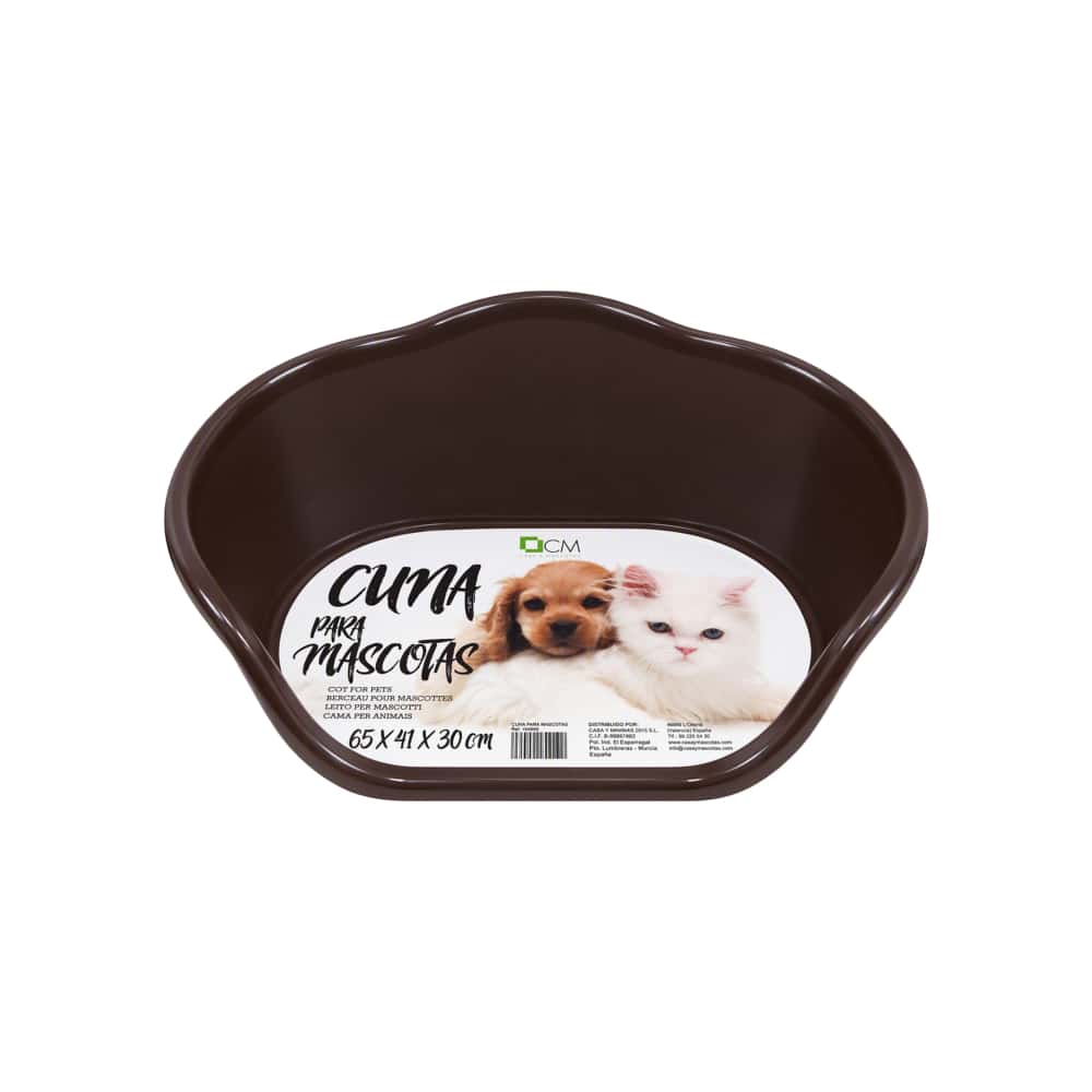 Cuna de plástico carmelita para mascotas de 65 cm x 41 cm Casa y Menaje - Miniatura 3