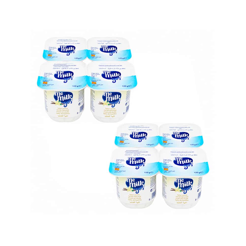 Yogur pasteurizado con sabor a vainilla Me Milk (8 x 120 g / 4.23 oz) - Miniatura 1