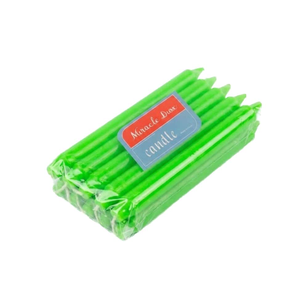 Velas color verde Miracle Diox (10 U) - Miniatura 1