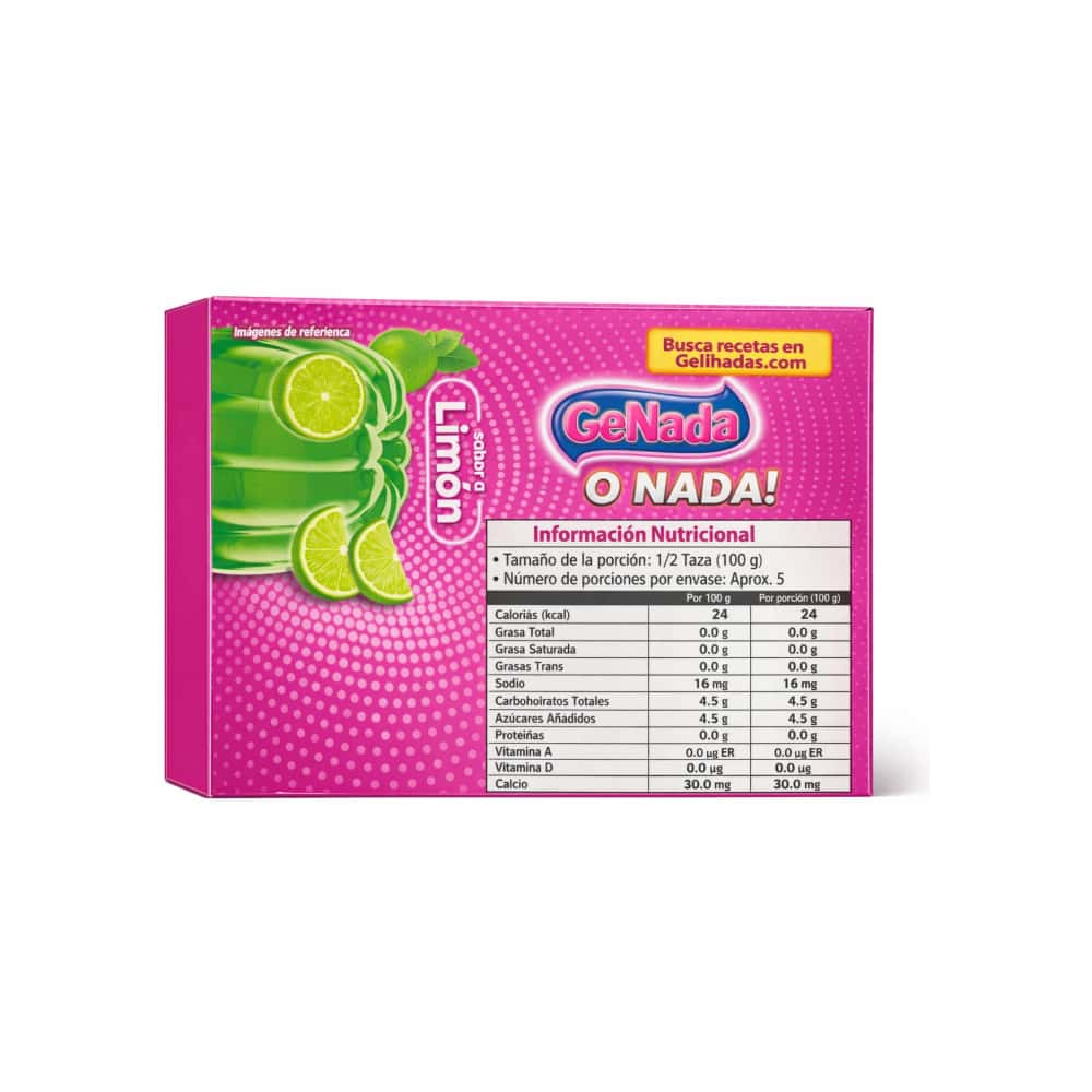 Gelatina sabor limón Gel´hada (35 g / 1.23 oz) - Miniatura 2
