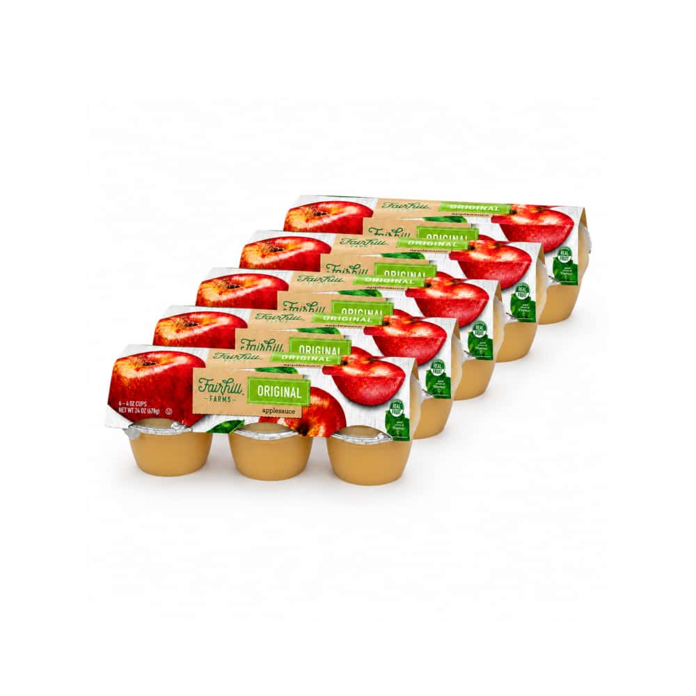 Compota de manzana Fairhill Farms (30 x 113 g / 4 oz) - Miniatura 1