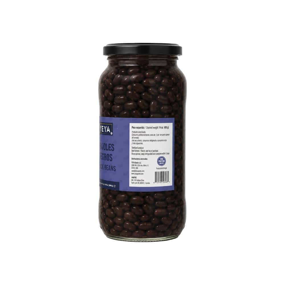 Frijoles negros en frasco de vidrio YEYA (540 g / 19 oz) - Miniatura 2