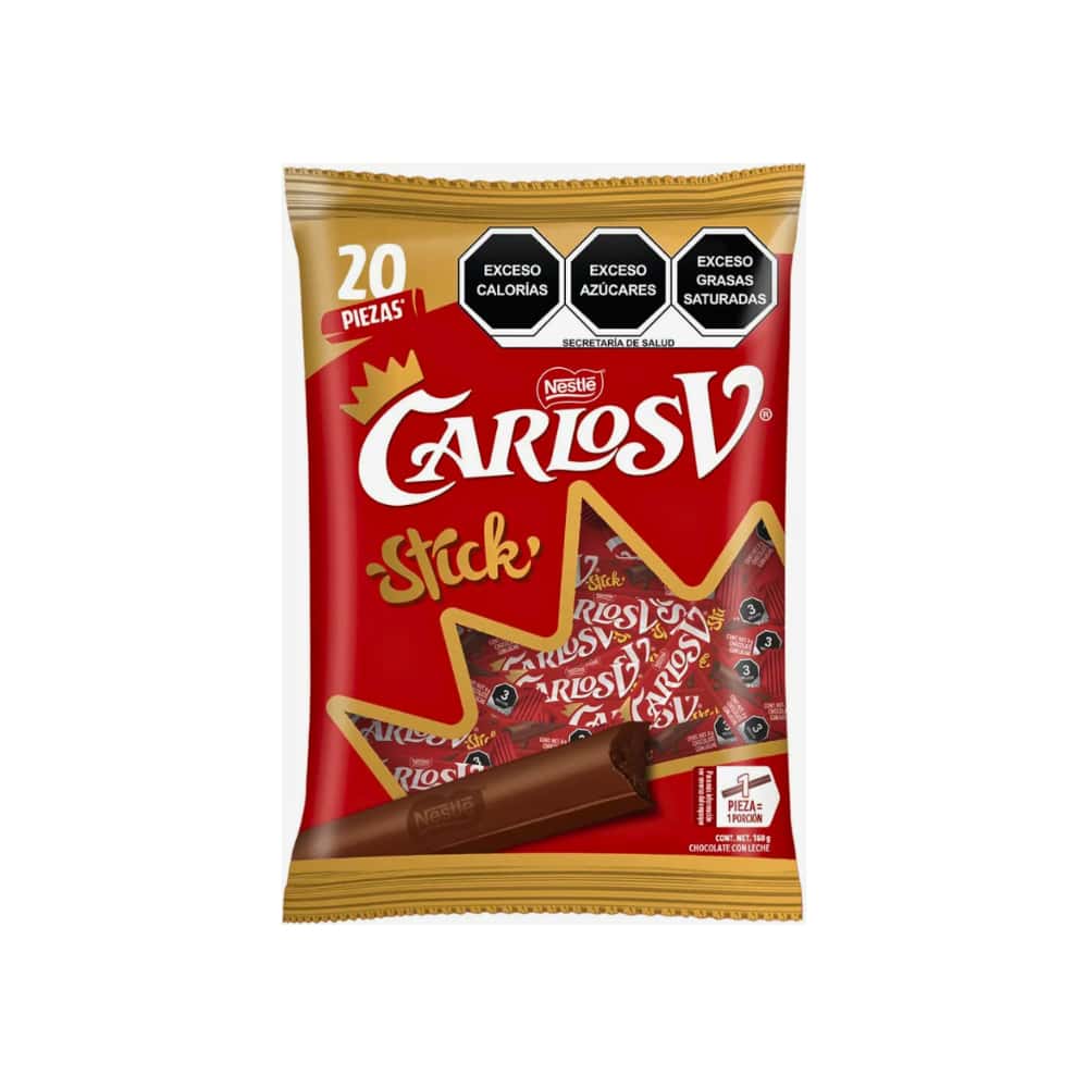 Barras de chocolate con leche Nestlé Carlos V (160 g / 5.64 oz) - Miniatura 2