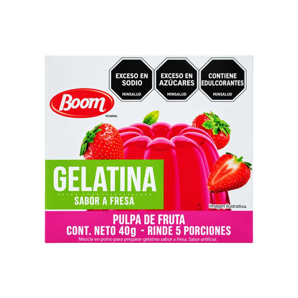 Gelatina sabor fresa Boom (40 g / 1.4 oz) - Miniatura 7