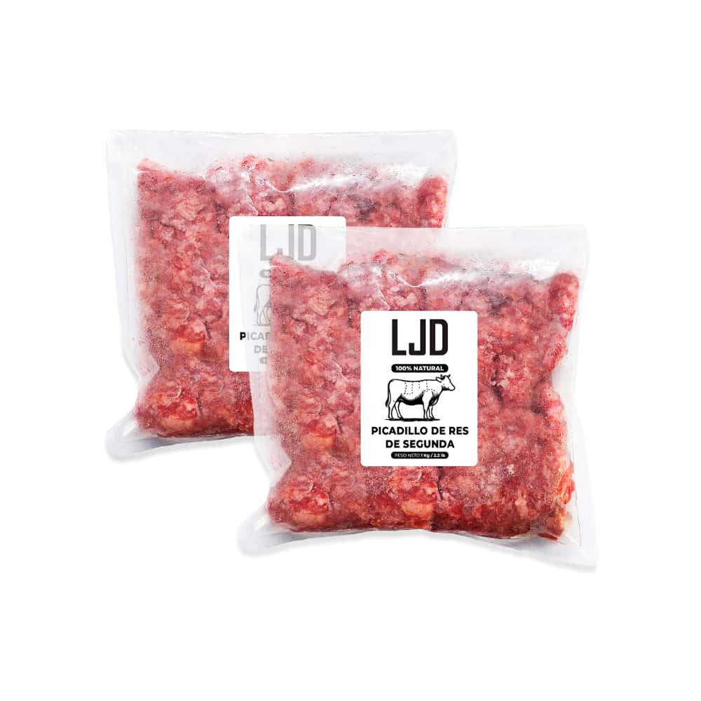 Picadillo de res de segunda LJD (2 x 1 kg / 2.2 lb) - Miniatura 1