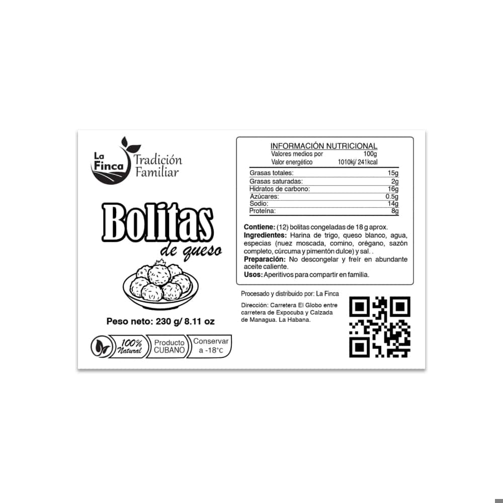 Bolitas de queso La Finca (12 x 18 g / 7.61 oz) - Miniatura 2
