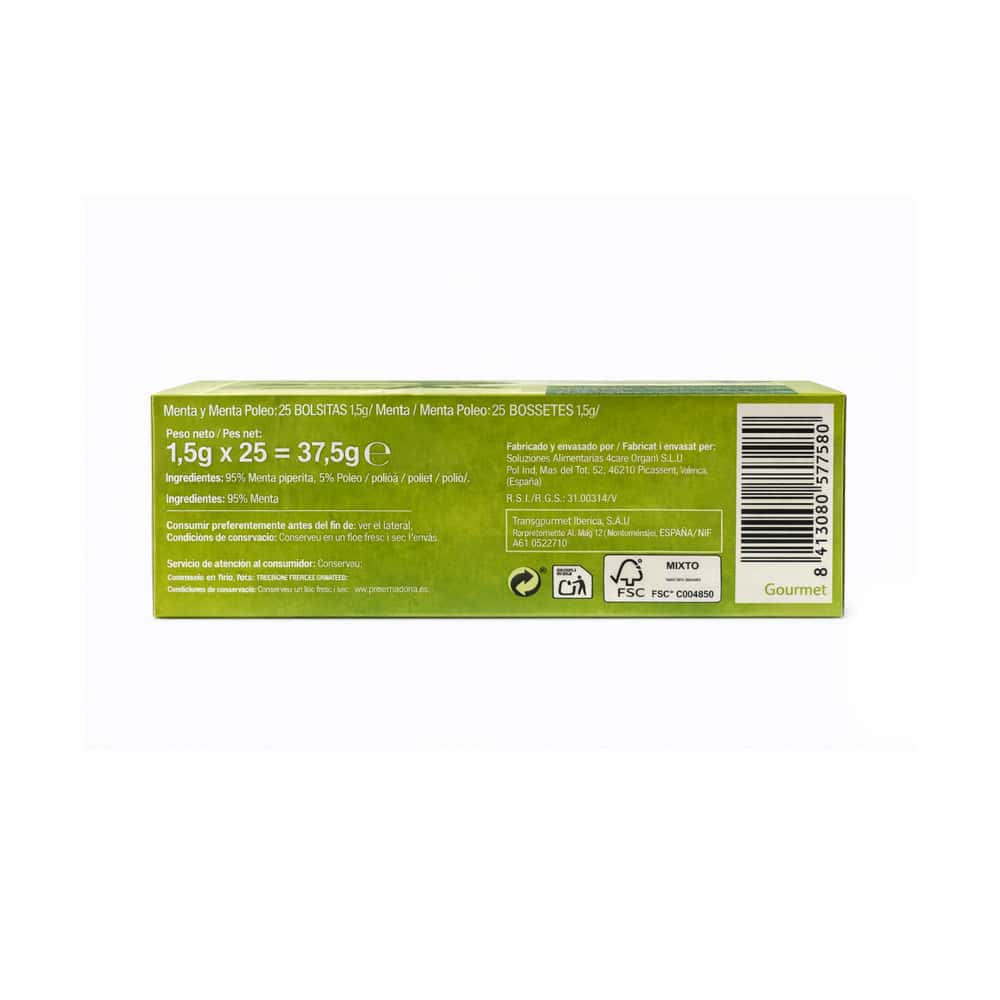 Té de menta y poleo Gourmet (25 x 1.5 g) - Miniatura 3