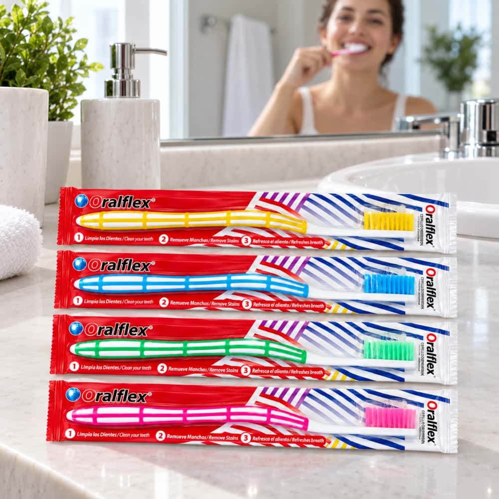 Cepillo de dientes azul Oralflex (1 U) - Miniatura 4