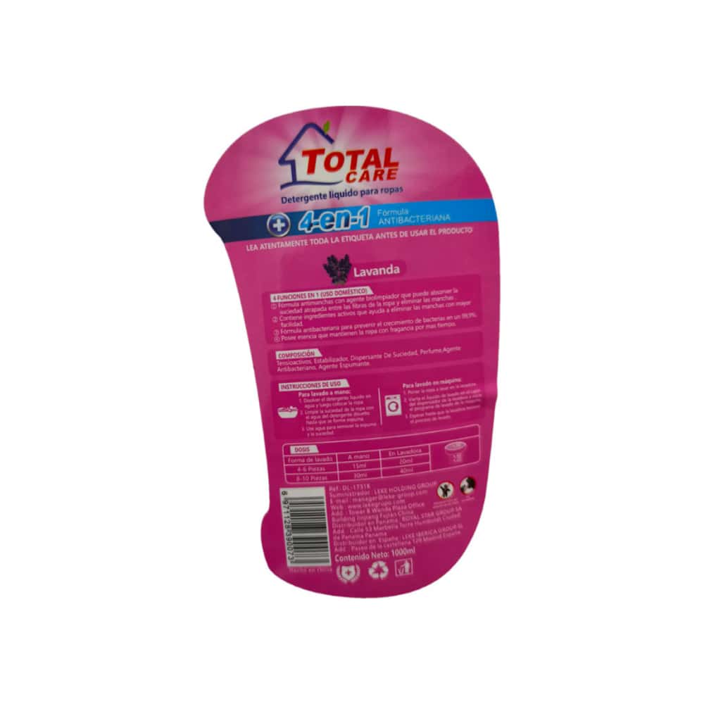 Detergente líquido 4 en 1 Total Care (1 L) - Miniatura 3