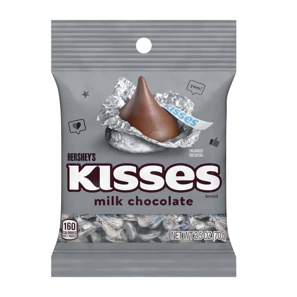 Bombones de chocolate con leche Kisses (70 g / 2.5 oz) - Miniatura 1