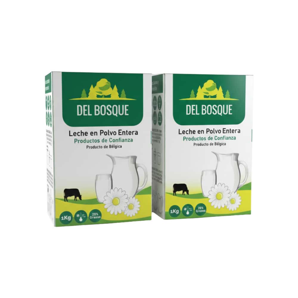 Combo de leche en polvo entera Del Bosque (2 x 1 kg) - Miniatura 1
