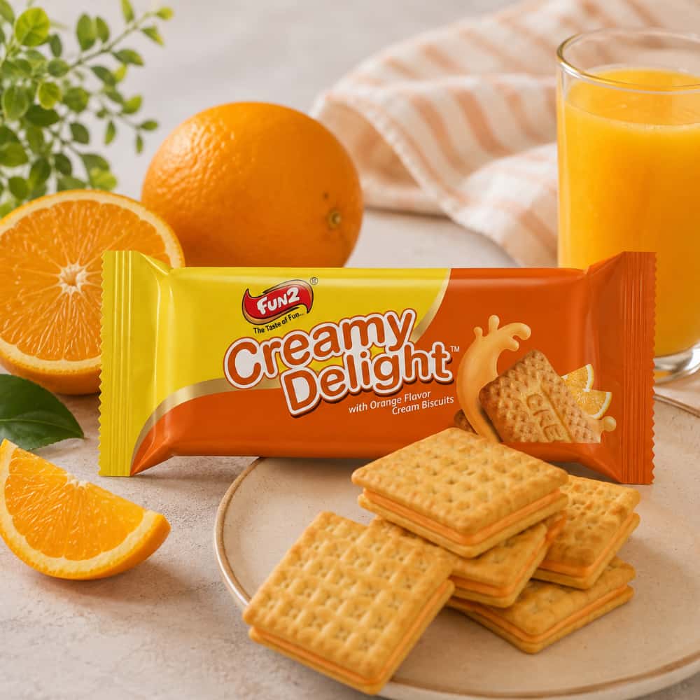 Galletas de Crema Sabor Naranja Fun2 (20 g) - Miniatura 4