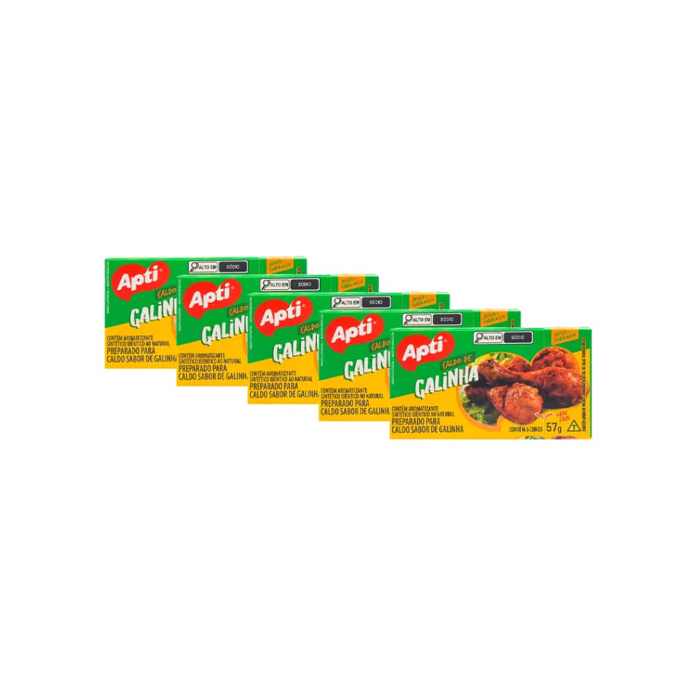 Caldo sabor gallina (5 x 57 g / 2.01 oz) - Miniatura 1