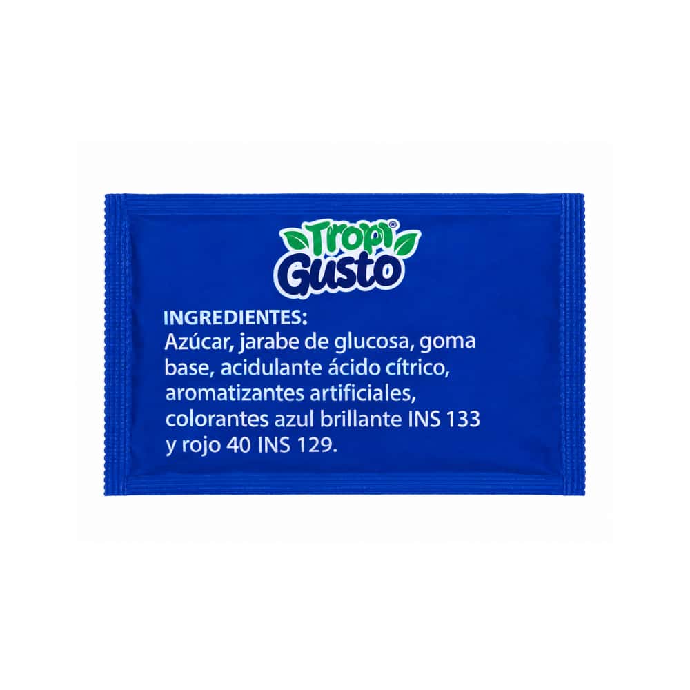 Paquete de chupa chupa XXL relleno de chicle sabor frutas mixtas Tropi Gusto (1.2 kg / 2.64 lb) - Miniatura 4