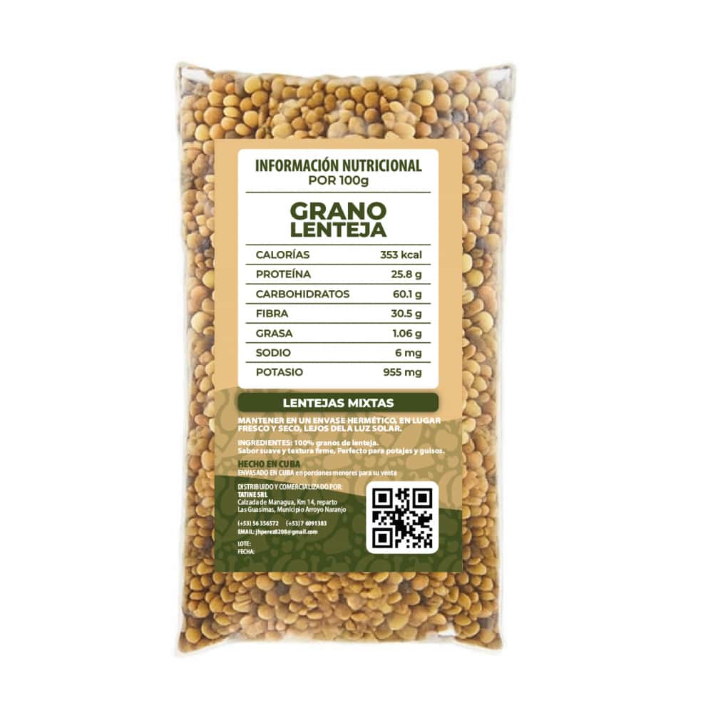 Lentejas Campo Vivo (1 kg / 2.2 lb) - Miniatura 2