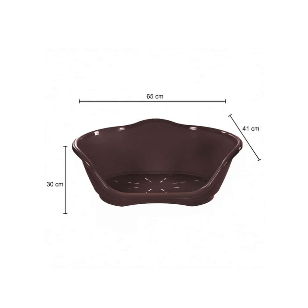 Cuna de plástico carmelita para mascotas de 65 cm x 41 cm Casa y Menaje - Miniatura 2