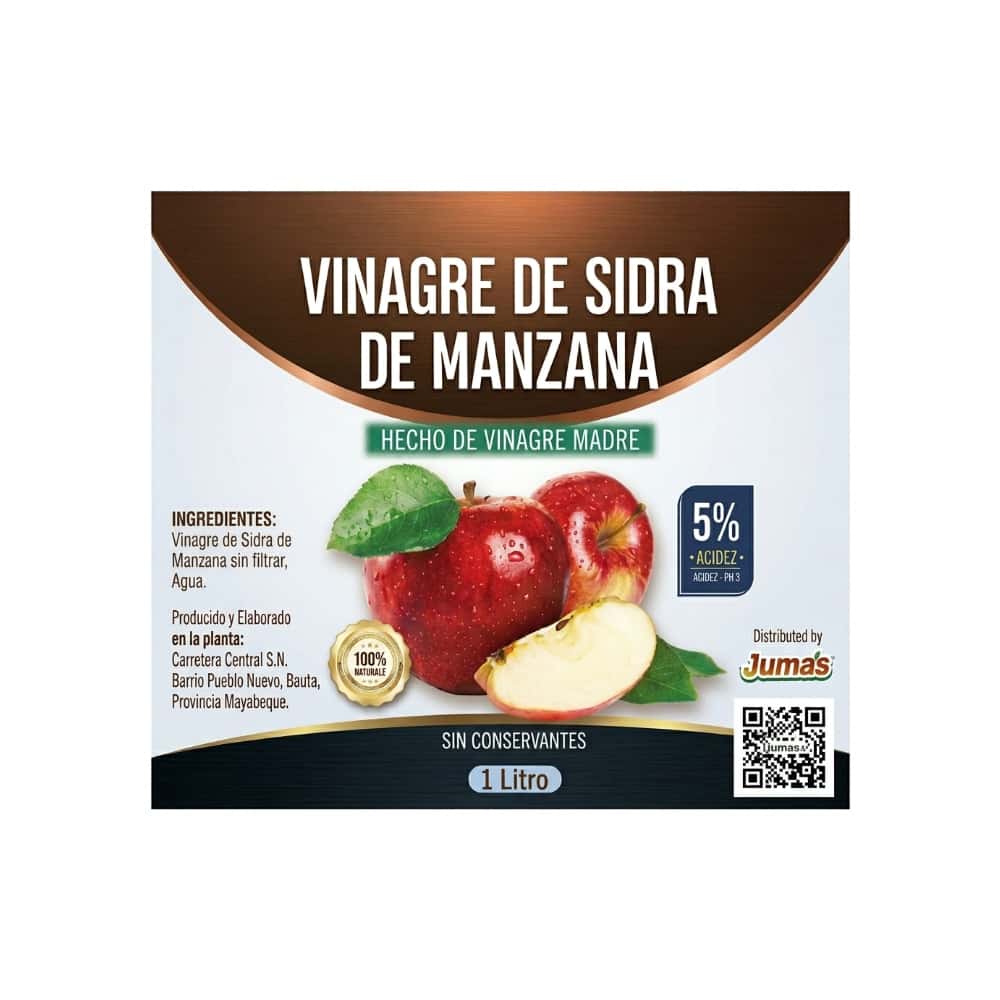 Vinagre de sidra de manzana Jumás (1 L) - Miniatura 2