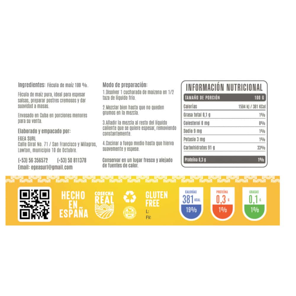 Maicena Cosecha Real (3 x 500 g / 1.1 lb) - Miniatura 3