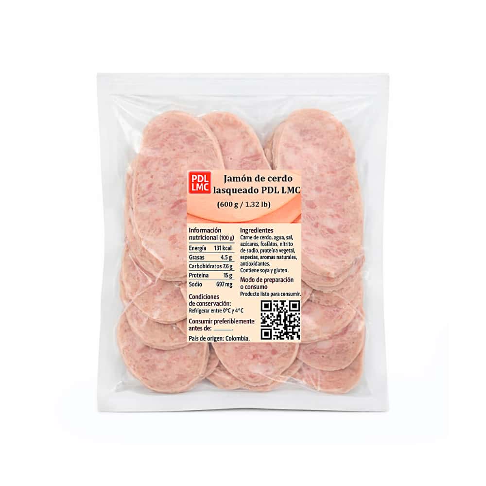 Jamón de cerdo lasqueado PDL LMC (600 g / 1.32 lb) - Miniatura 3
