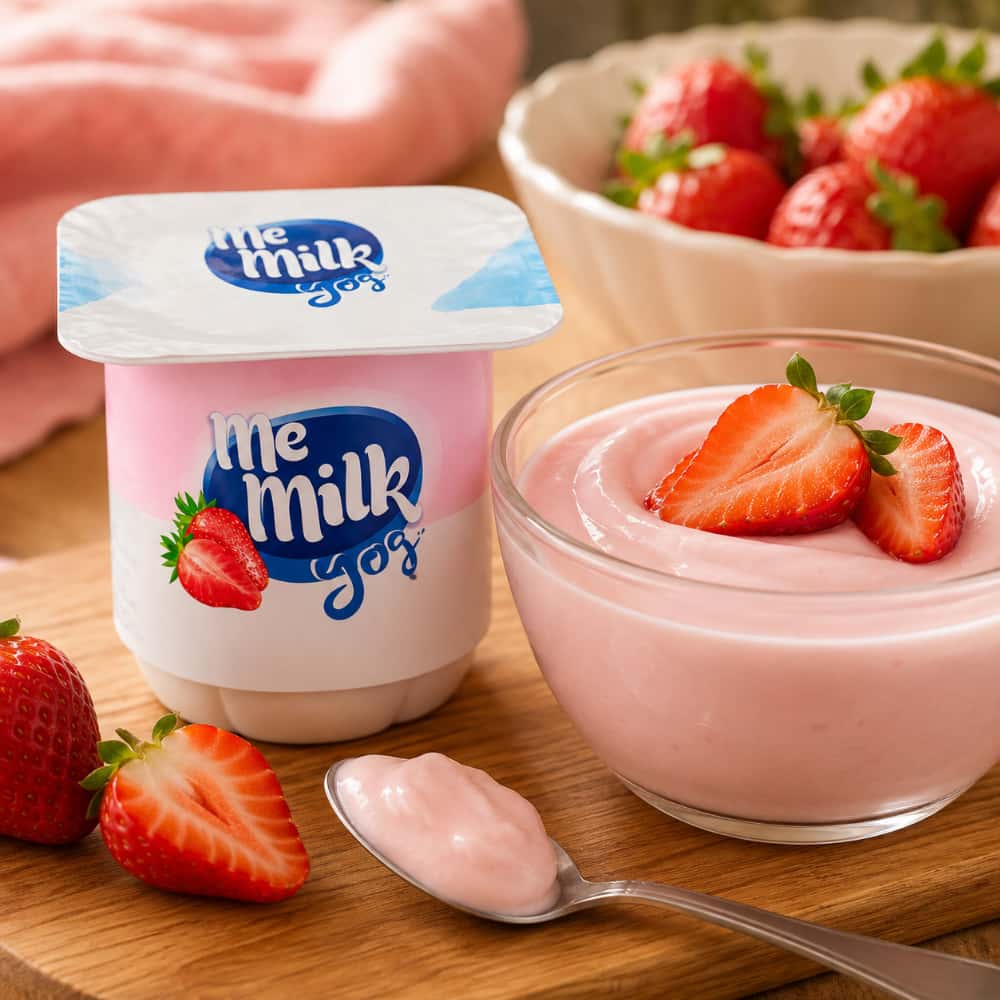 Yogur pasteurizado con sabor a fresa Me Milk (120 g / 4.23 oz) - Miniatura 5