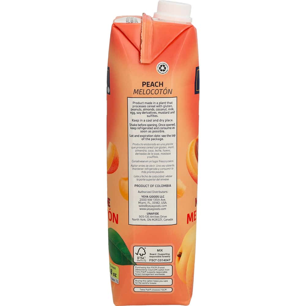 Néctar de melocotón YEYA (6 x 1 L / 33.8 fl oz) - Miniatura 4