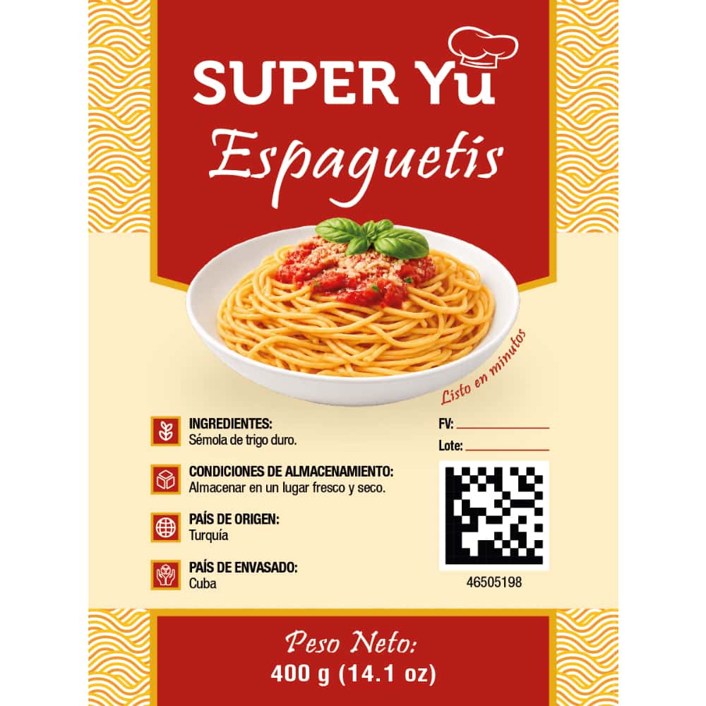 Espaguetis Super Yu (400 g / 14.1 oz) - Miniatura 3