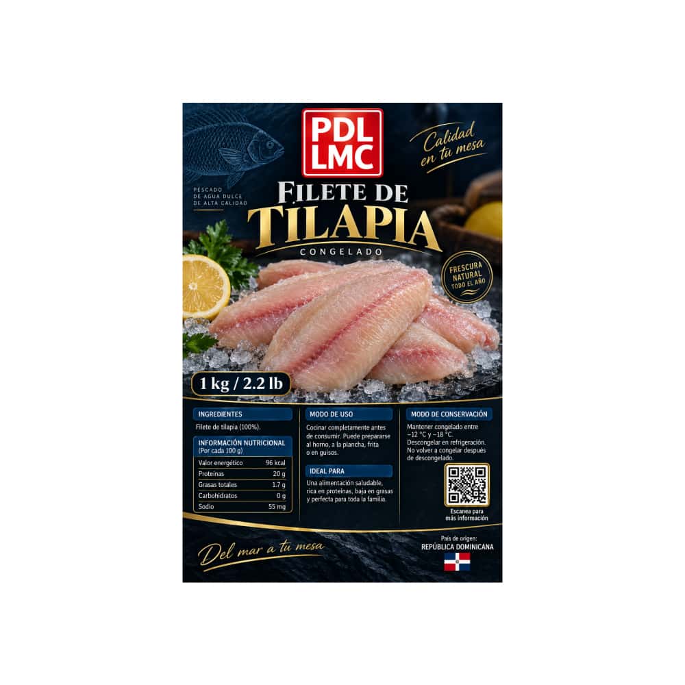 Filete de tilapia congelado PDL LMC (1 kg / 2.2 lb) - Miniatura 4