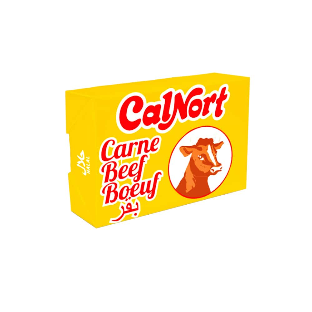 Cubo - pastilla - de caldo sabor carne de res Calnort (10 g) - Miniatura 1