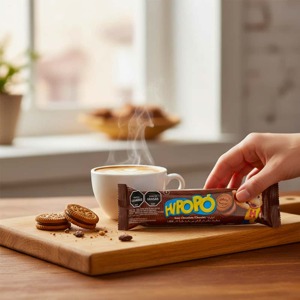 Galletas rellenas sabor chocolate Hipopó (12 x 80 g / 2.82 oz) - Miniatura 4
