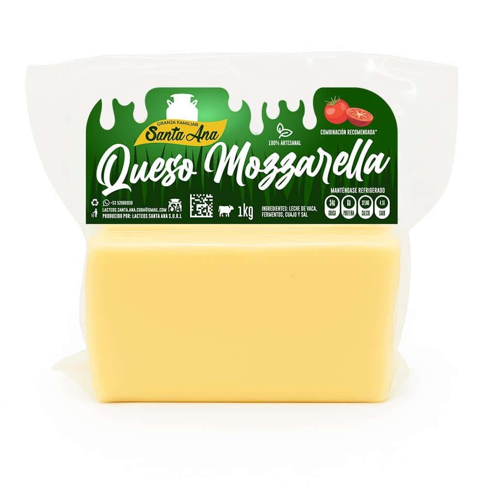 Queso mozzarella Santa Ana (1 kg / 2.2 lb) - Miniatura 1